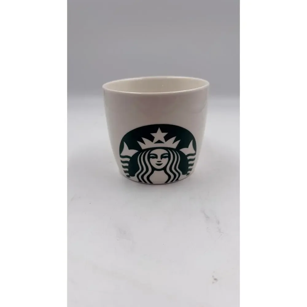 2016 Starbucks Classic White/green Mermaid Wide 16 Oz Coffee Mug Cup